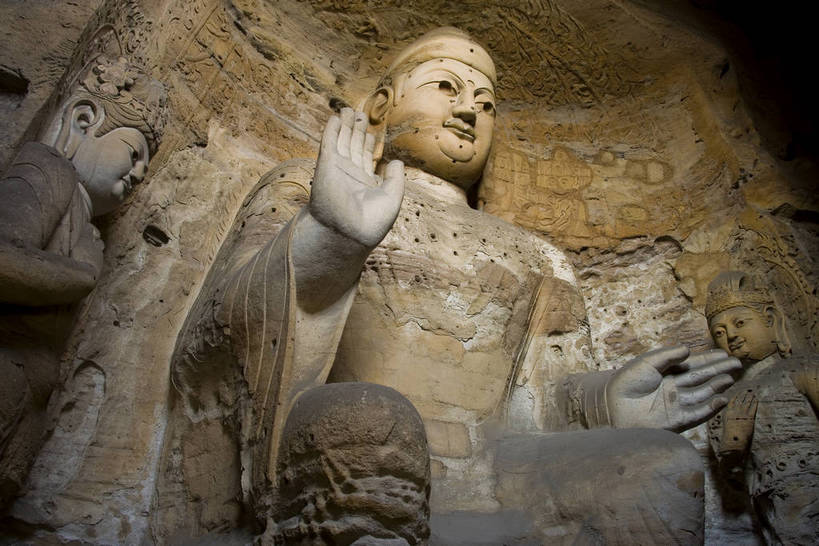 横图,彩色,室外,白天,旅游,建筑,雕塑,大同,中国,亚洲,装饰,纹路,雕像,纹理,文化遗产,历史,佛,古代,摄影,佛教,古代建筑,华丽,修饰,点缀,中国文化,石窟,东亚,山西省,肌理,云冈石窟,中华人民共和国,衬托,美观,雅致,雅观,古远,古代文明,彩图,旅行,目的地,传统文化,bj174