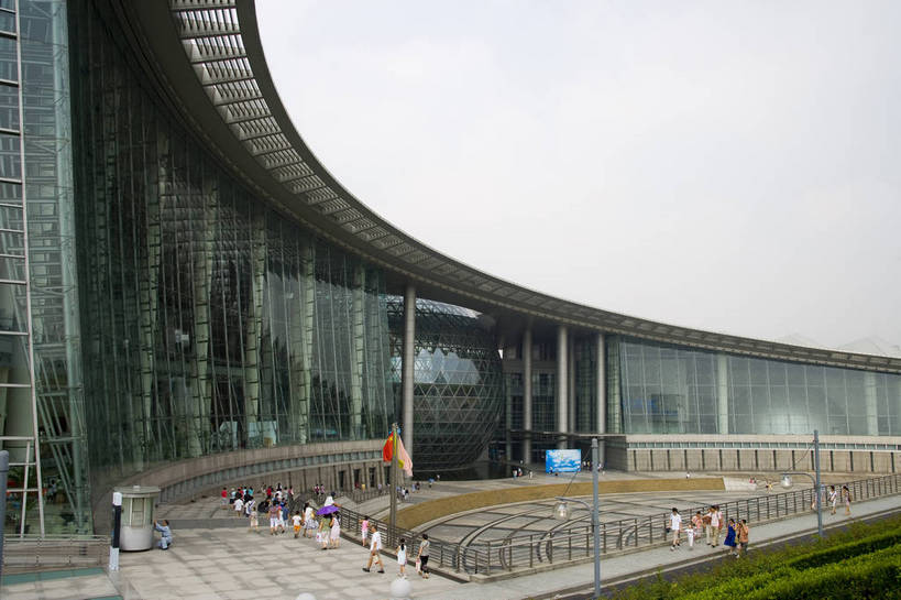 横图,彩色,室外,白天,城市,大厦,建筑,上海,中国,亚洲,都市,现代,摄影,上海科技馆,东亚,中华人民共和国,大楼,bj174