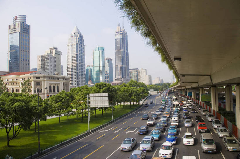 横图,彩色,白天,美景,城市风光,大桥,道路,建筑,街道,路,桥梁,公路,汽车,上海,中国,亚洲,景观,高架,建筑群,桥,车流,交通,延安路高架,人民广场,景色,运输,摄影,高架桥,东亚,高架道路,跨线桥,中华人民共和国,马路,bj174