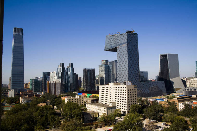 无人,横图,彩色,室外,白天,旅游,度假,商务,名胜古迹,城市风光,标志建筑,大厦,地标,建筑,北京,中国,亚洲,遗迹,首都,古迹,文物,娱乐,建设,古建筑,蓝天,享受,休闲,旅游胜地,放松,金融,摄影,城市建筑,经济,贸易,古文明,东亚,中华人民共和国,北京市,京,北平,华北地区,旅行,商业,北京CBD,北京商务中心区,中国北京大北窑,中央电视台,bj174