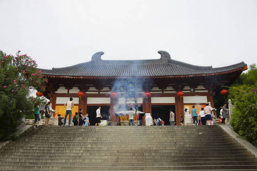 寺庙,横图,彩色,室外,白天,旅游,标志建筑,地标,建筑,三亚,中国,亚洲,建筑群,古典,建设,海南,天空,旅游胜地,摄影,中国文化,东亚,中华人民共和国,旅行,寺,南山文化旅游区,传统文化,bj174