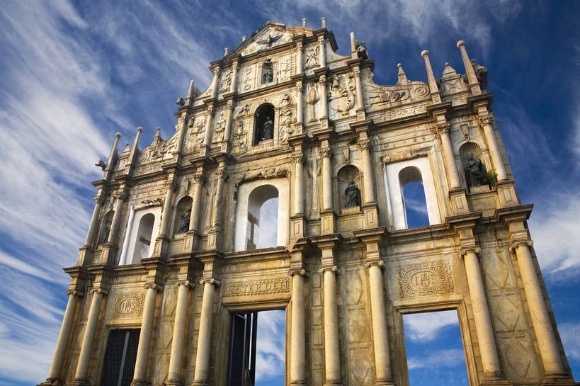 横图,彩色,室外,特写,白天,旅游,度假,名胜古迹,标志建筑,地标,建筑,澳门,中国,亚洲,遗迹,图片,景观,文化遗产,建筑群,牌坊,牌楼,古典,合成,古迹,文物,娱乐,建设,古建筑,白云,蓝天,天空,地标建筑,享受,休闲,旅游胜地,放松,摄影,中国文化,特效,古文明,东亚,中华人民共和国,旅行,传统文化,大三巴,bj174