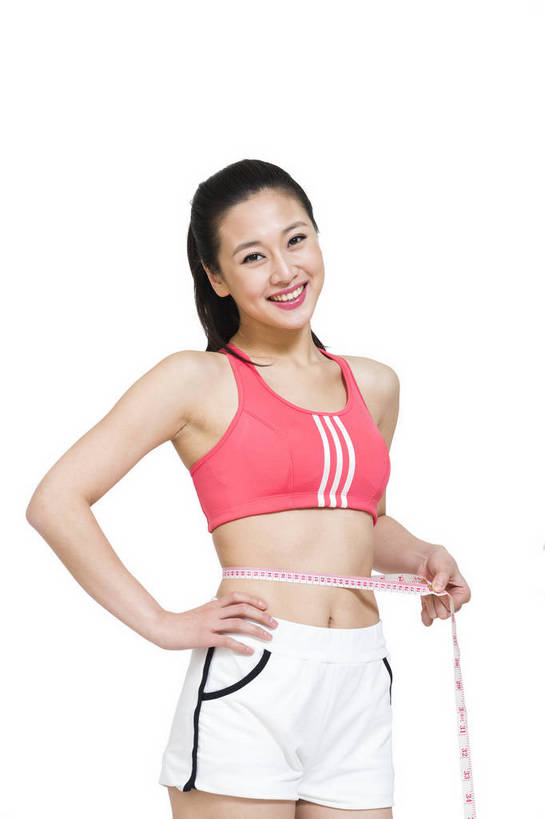 东方人,腰,站,竖图,彩色,室内,白天,留白,抠图,白色背景,侧面,时尚,北京,中国,仅一个人,测量,图片,现代,休闲,健康,成熟,可爱,美女,自信,摄影,生活方式,青春,优雅,减肥,乐观,年轻女性,女人,女性,亚洲人,中国人,年轻人,半身,影棚拍摄,愉快,练功服,bj174