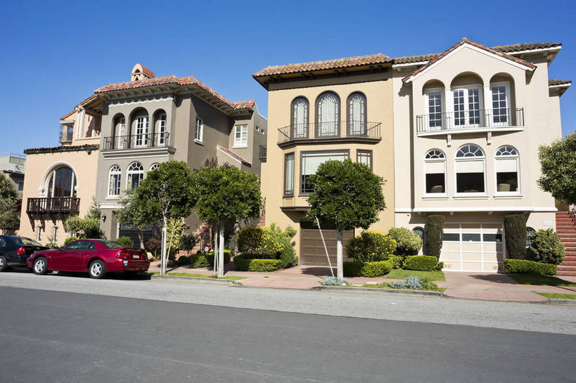 无人,花园,横图,彩色,室外,白天,旅游,草地,草坪,别墅,城市风光,标志建筑,城市,道路,地标,建筑,路,汽车,美国,房屋,建筑群,古典,生活,建设,树木,绿色,白云,风景,蓝天,天空,休闲,路面,安静,摄影,停放,晴天,风光,安逸,都市风光,私家车,外景,惬意,旧金山,加州,加利福尼亚州,三藩市,旅行,bj174