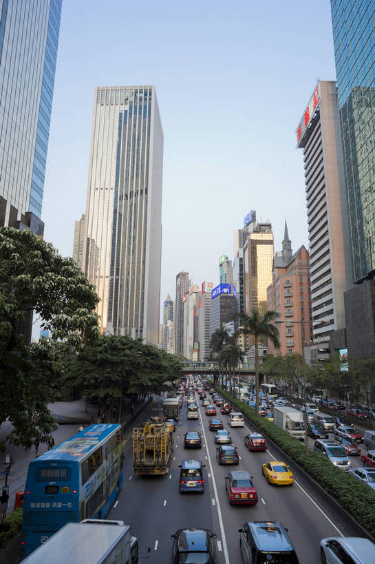 高楼大厦,竖图,彩色,室外,白天,旅游,美景,城市风光,城市,道路,建筑,香港,中国,亚洲,景观,车辆,车流,交通,拥挤,现代化,白云,风景,蓝天,天空,自然,景色,摄影,晴天,风光,堵车,都市风光,堵塞,自然风光,忙碌,外景,发达,旅行,bj174