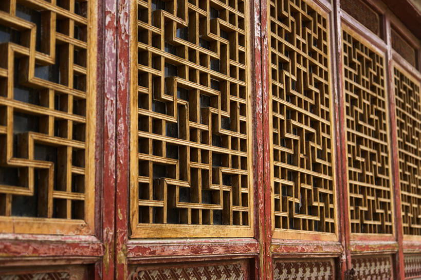 无人,横图,特写,旅游,度假,名胜古迹,窗户,标志建筑,地标,建筑,中国,亚洲,对称,艺术,木制,雕刻,建筑群,古典,历史,娱乐,建设,传统,古代,红色,享受,休闲,旅游胜地,放松,摄影,旧的,中国文化,古典风格,东亚,远古,东亚文化,甘肃省,丝绸之路,武威,木版画,古代文明,彩图,旅行,传统文化,建筑结构,罗什寺,bj175